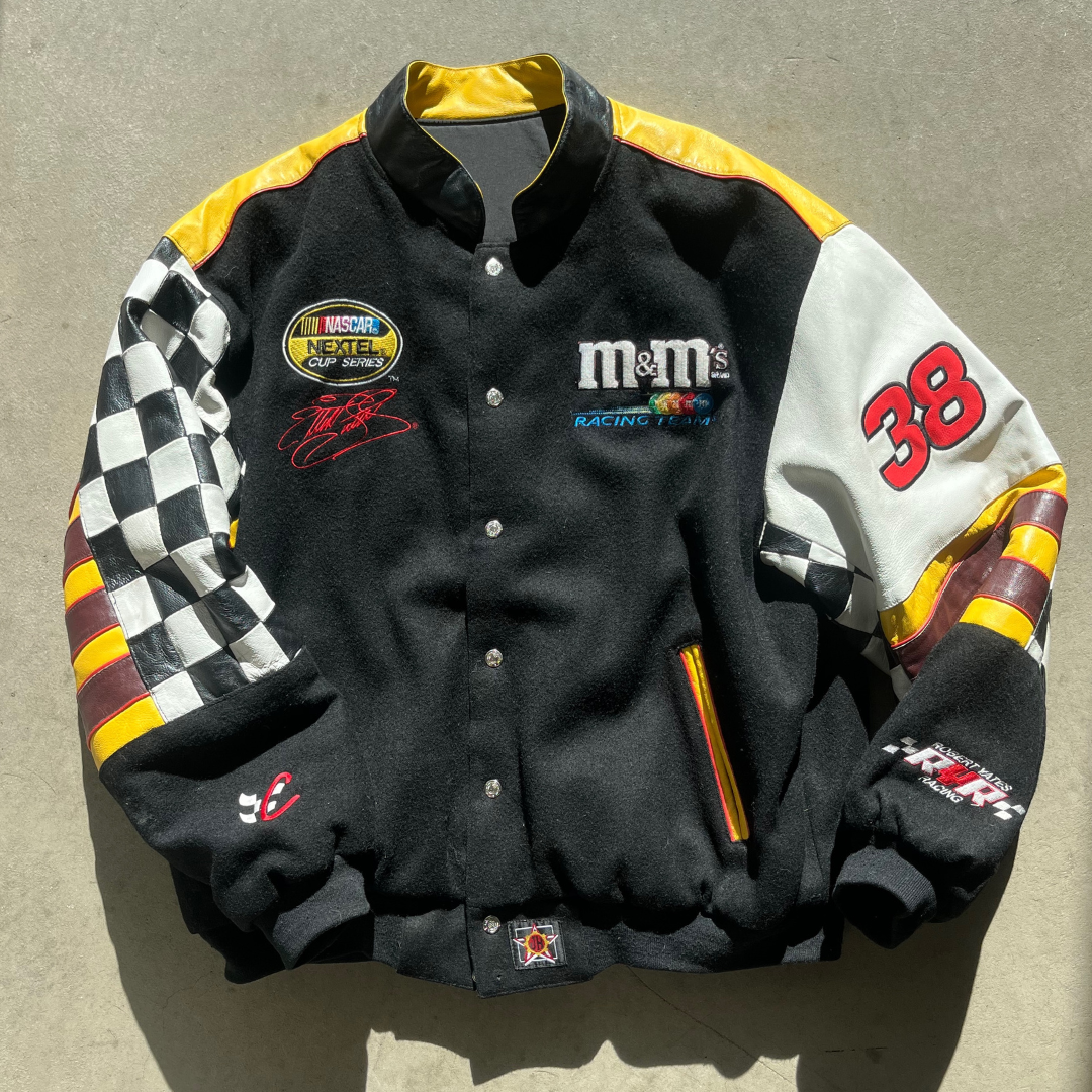 M&M LEATHER NASCAR JACKET