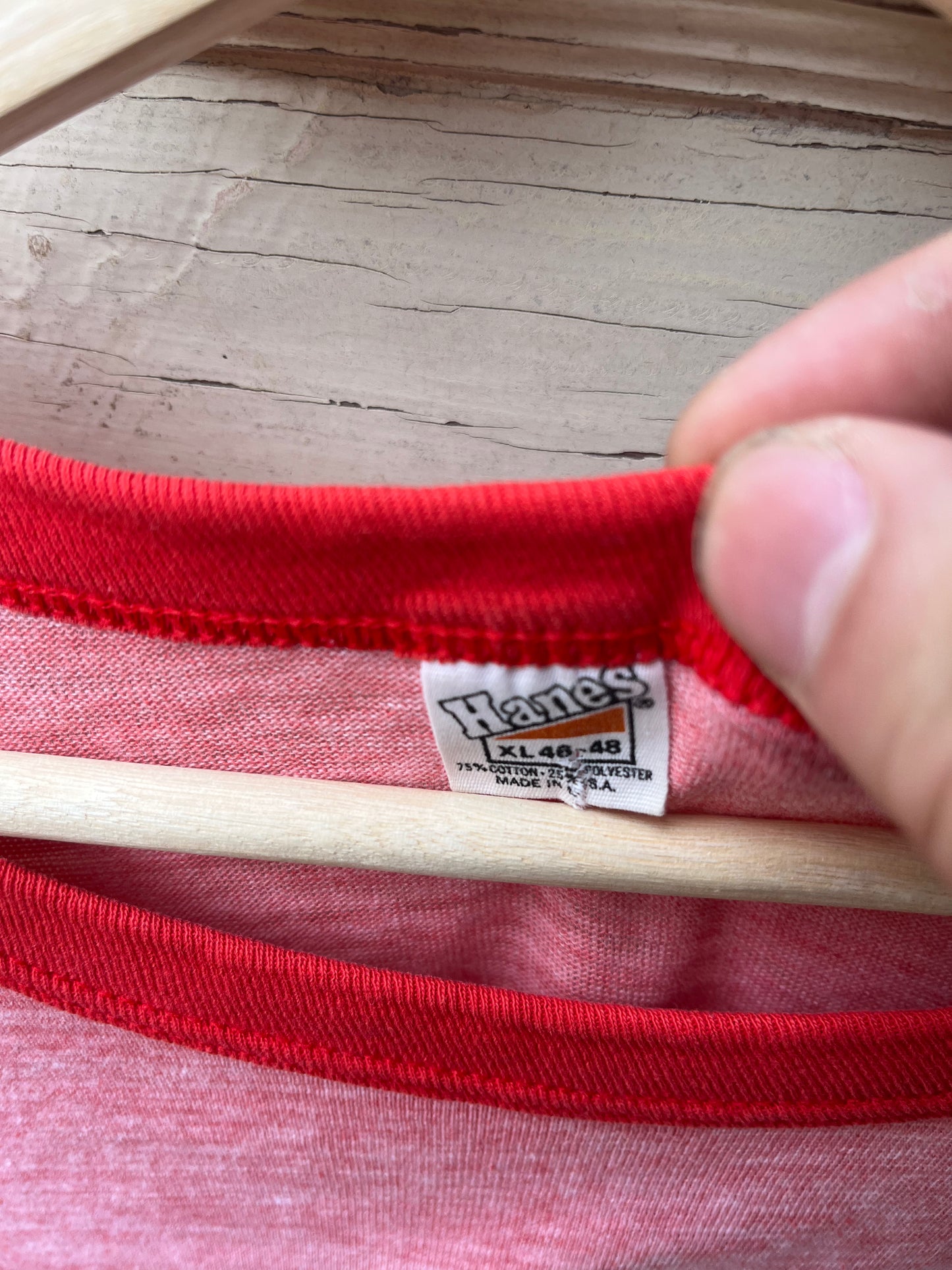 Nebraska "Go Big red" ringer tee