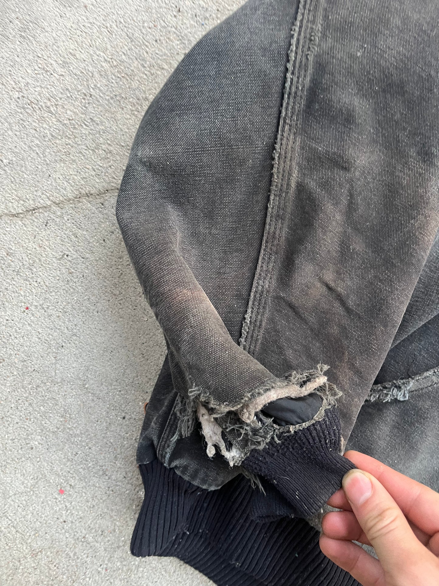 Black Hooded Carhartt Jacket