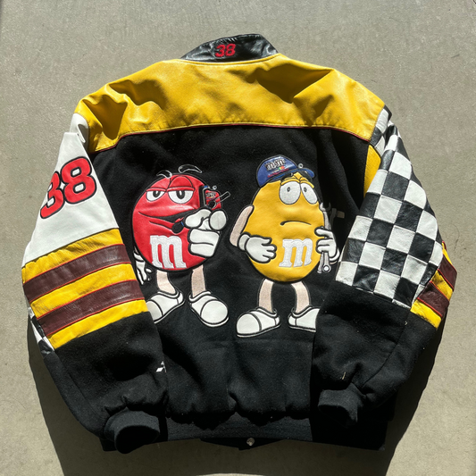 M&M LEATHER NASCAR JACKET