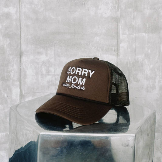 SORRY MOM TRUCKER HAT