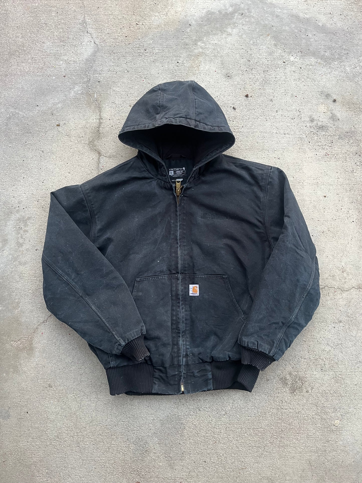 Black Hooded Carhartt Jacket