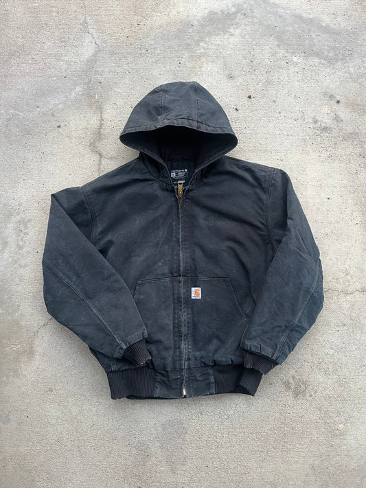 Black Hooded Carhartt Jacket