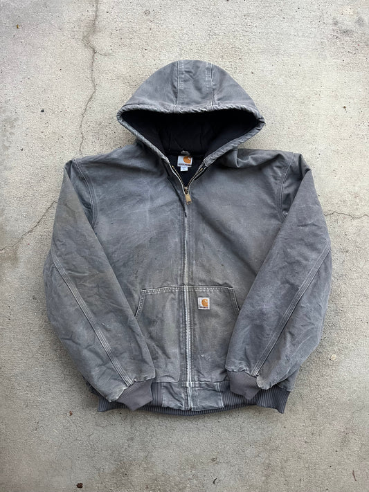 Grey Hooded Carhartt Jacket
