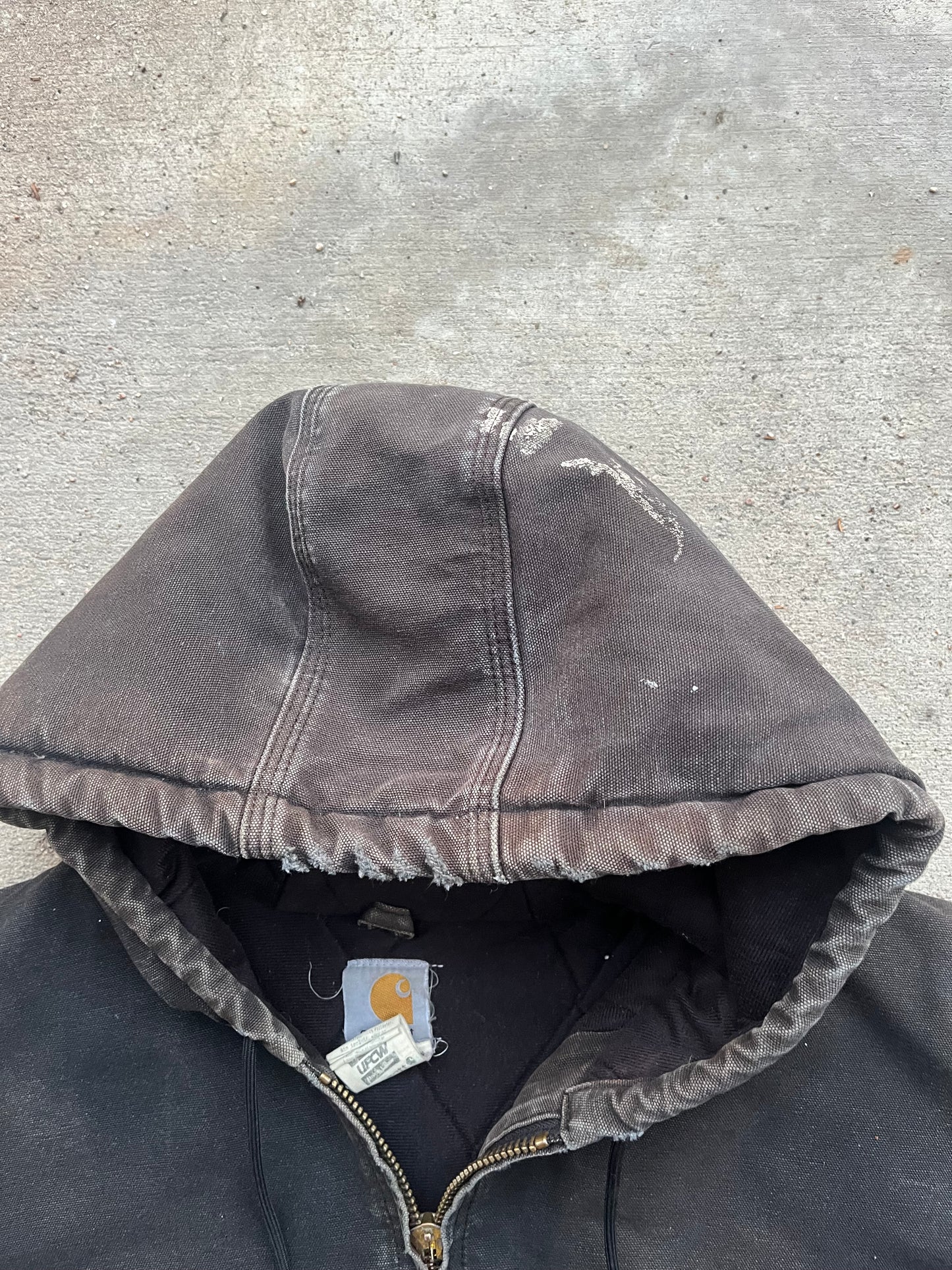 Black Hooded Carhartt Jacket