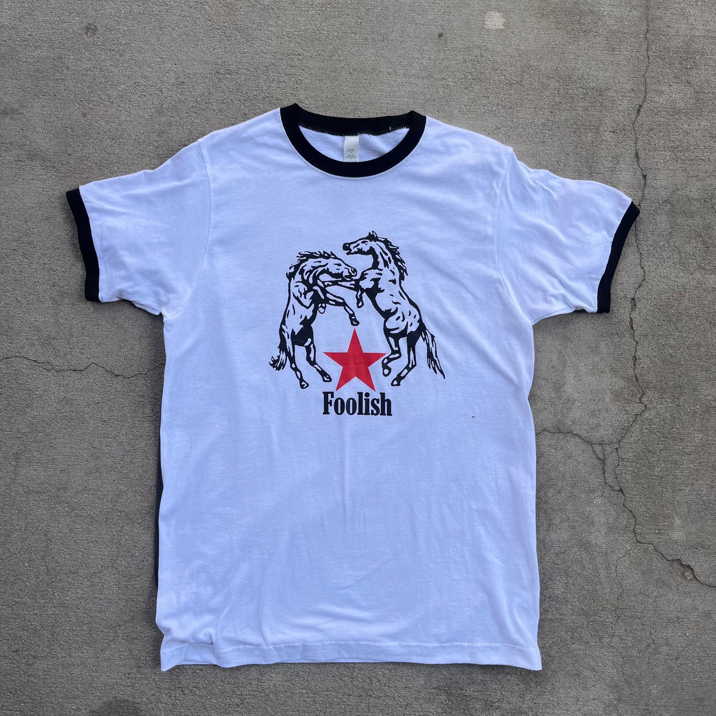 "HOLD YOUR HORSES" RINGER TEE