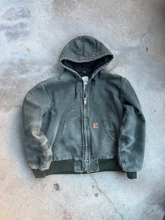 Green Carhartt Hooded Jacket