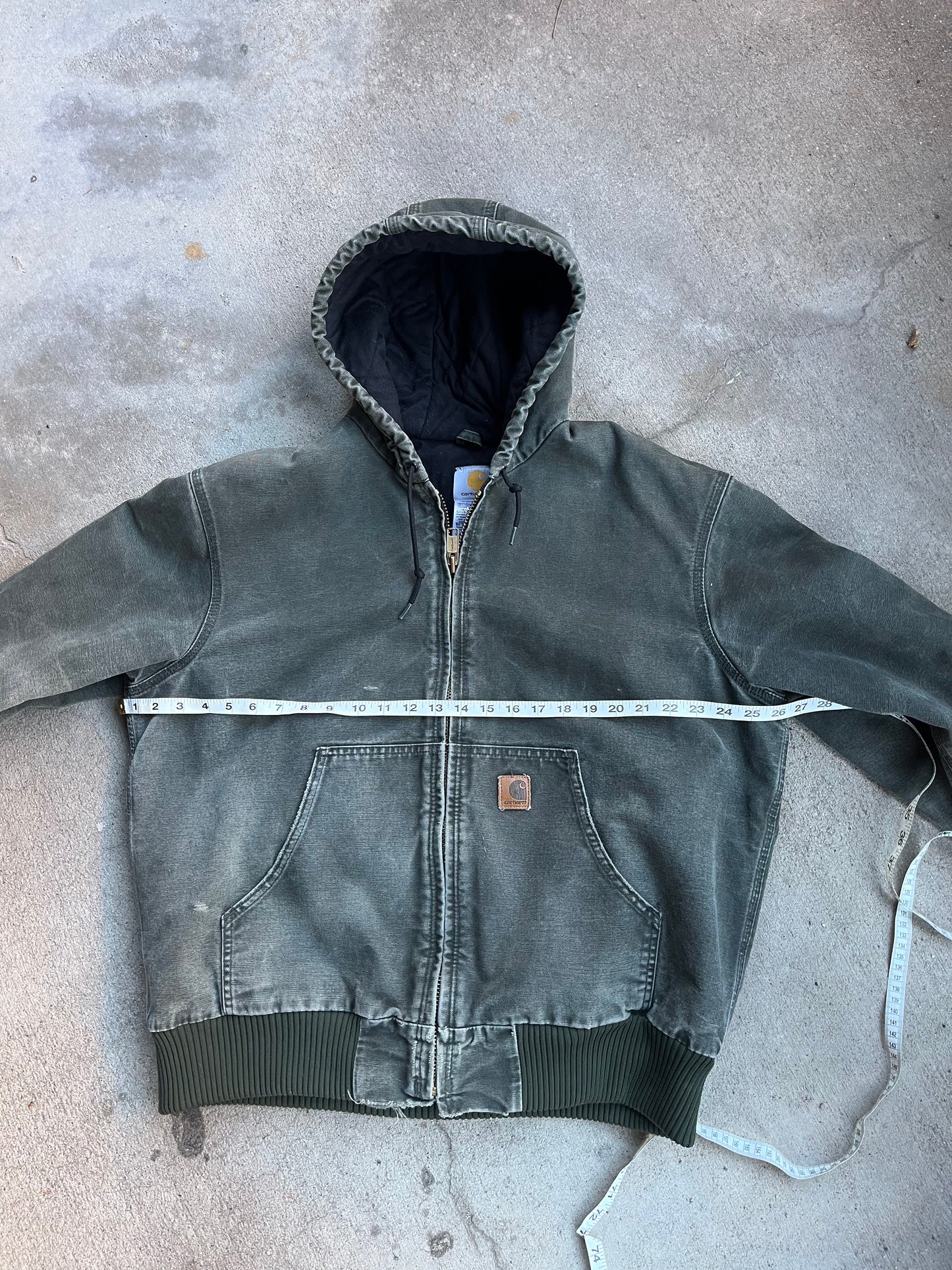 Green Carhartt Hooded Jacket