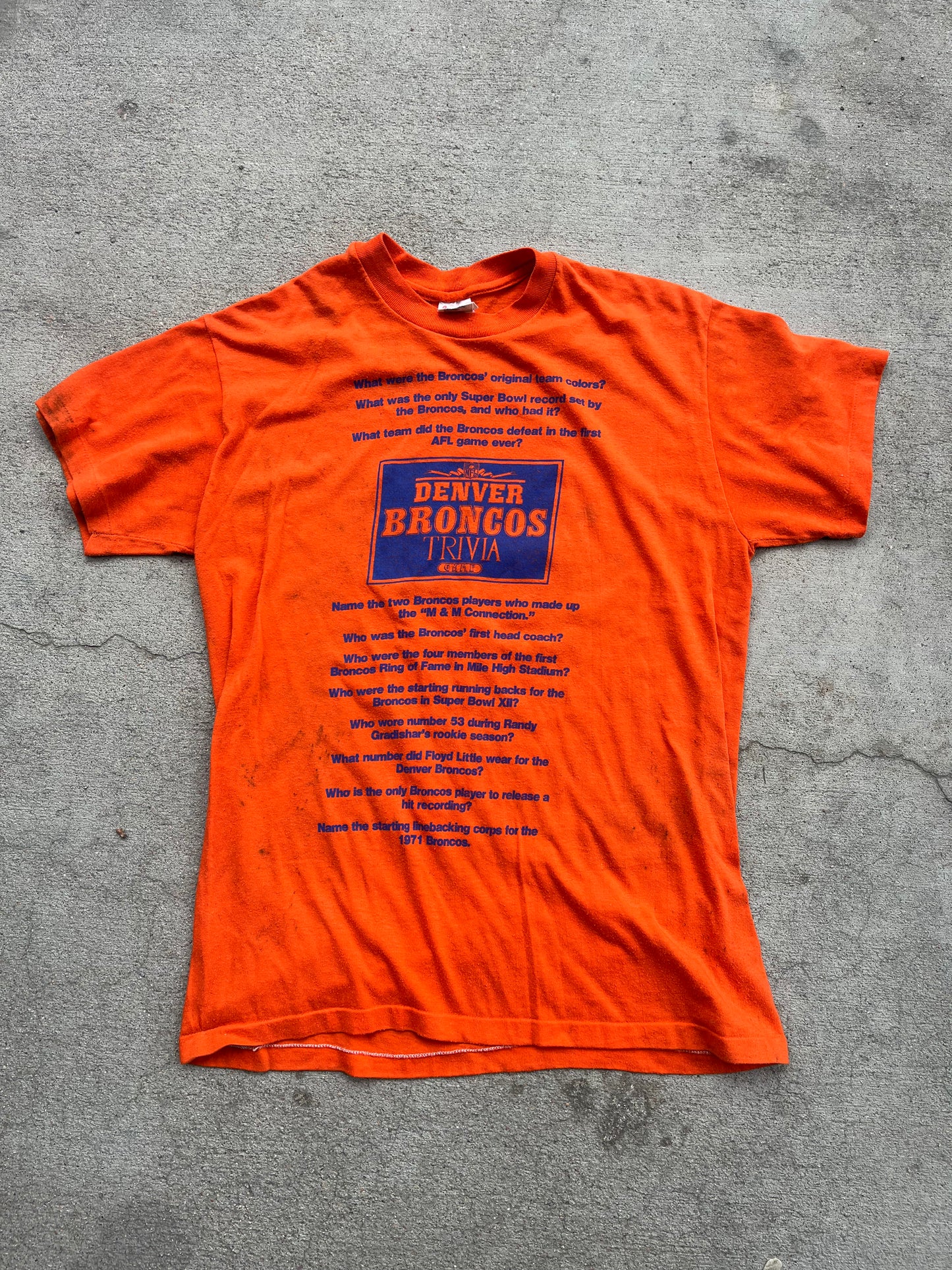 Broncos trivia tee