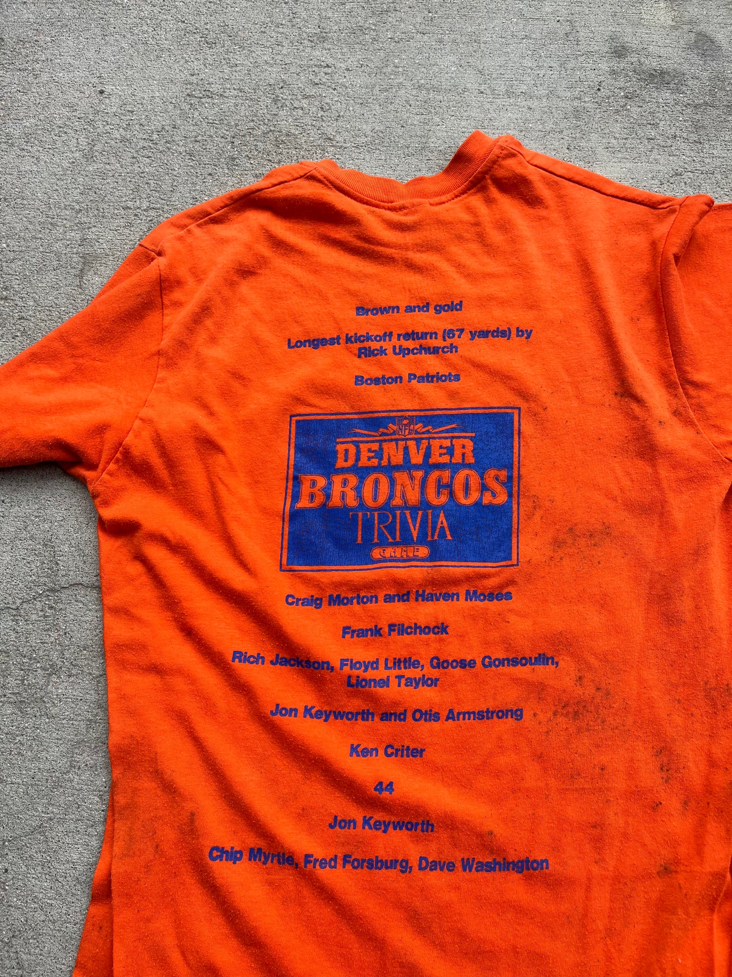 Broncos trivia tee